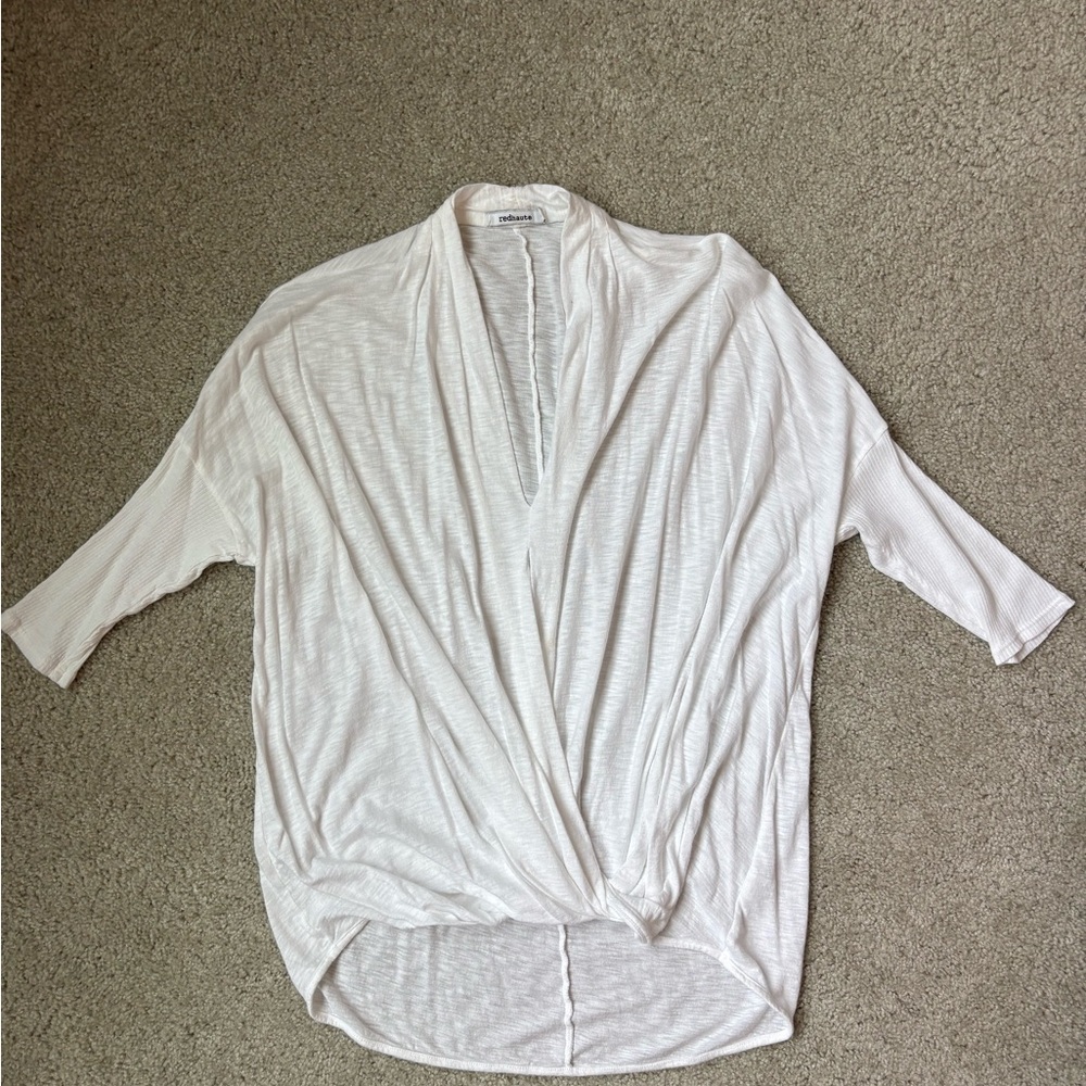 Red Haute Cross front Top